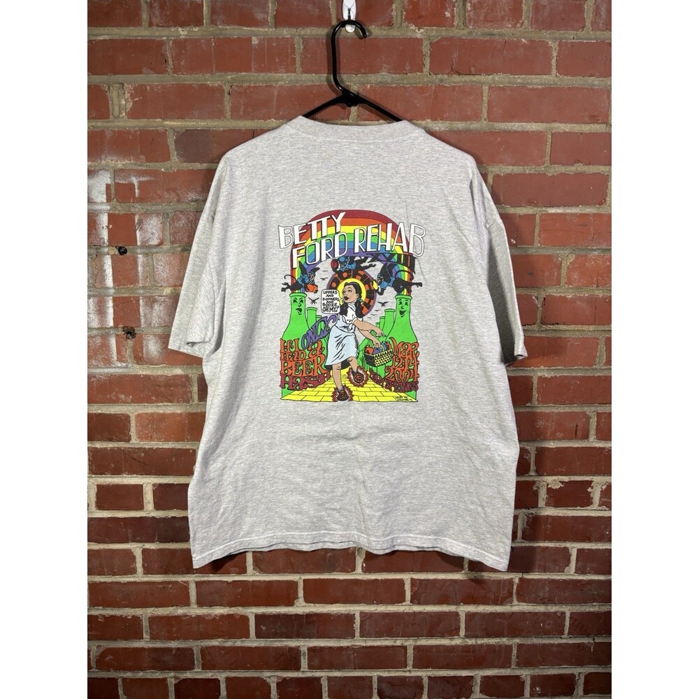 Vintage Y2K Betty Ford Rehab XVII Shirt Wizard Of Oz 3 Button Adult XL